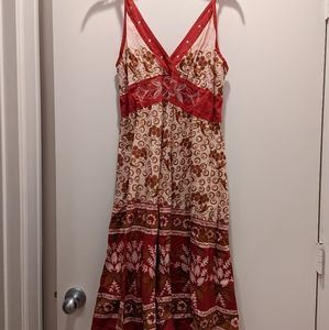 Boho dress with adjustable straps